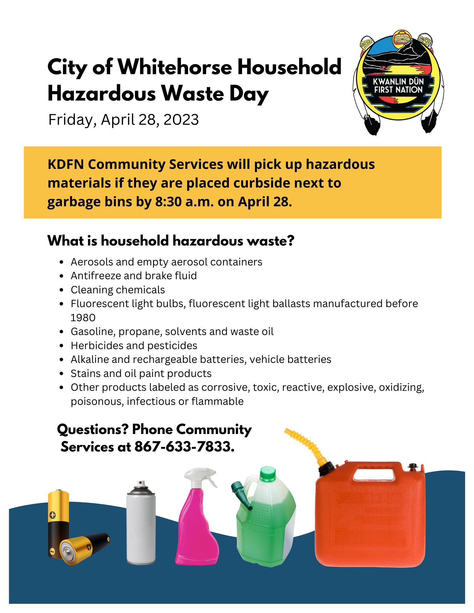 Household Hazardous Waste Day Kwanlin Dün First Nation